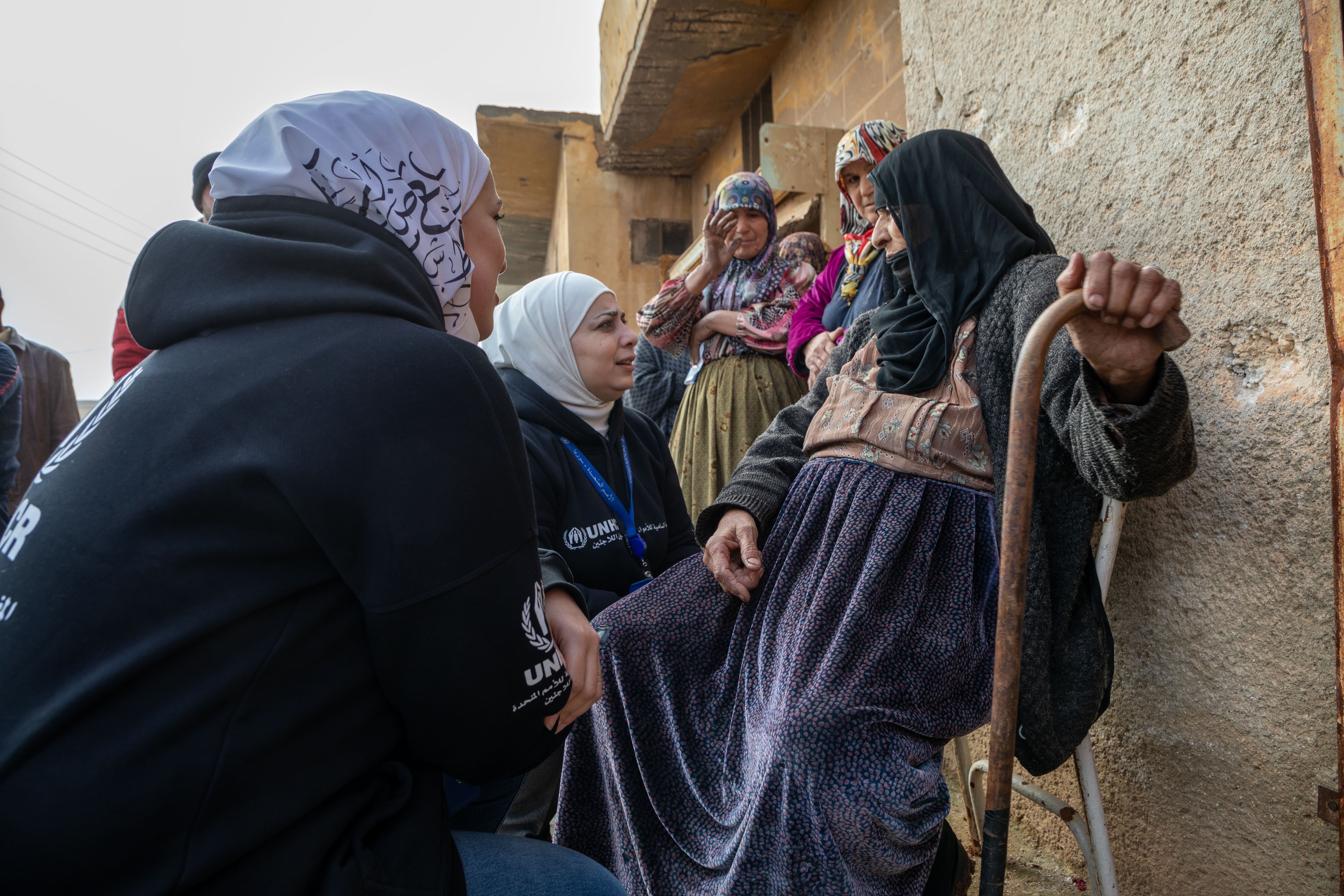 Syria. UNHCR Distributes Winter Core Relief Items To Families In Alleramon Town, Northern Rural Aleppo