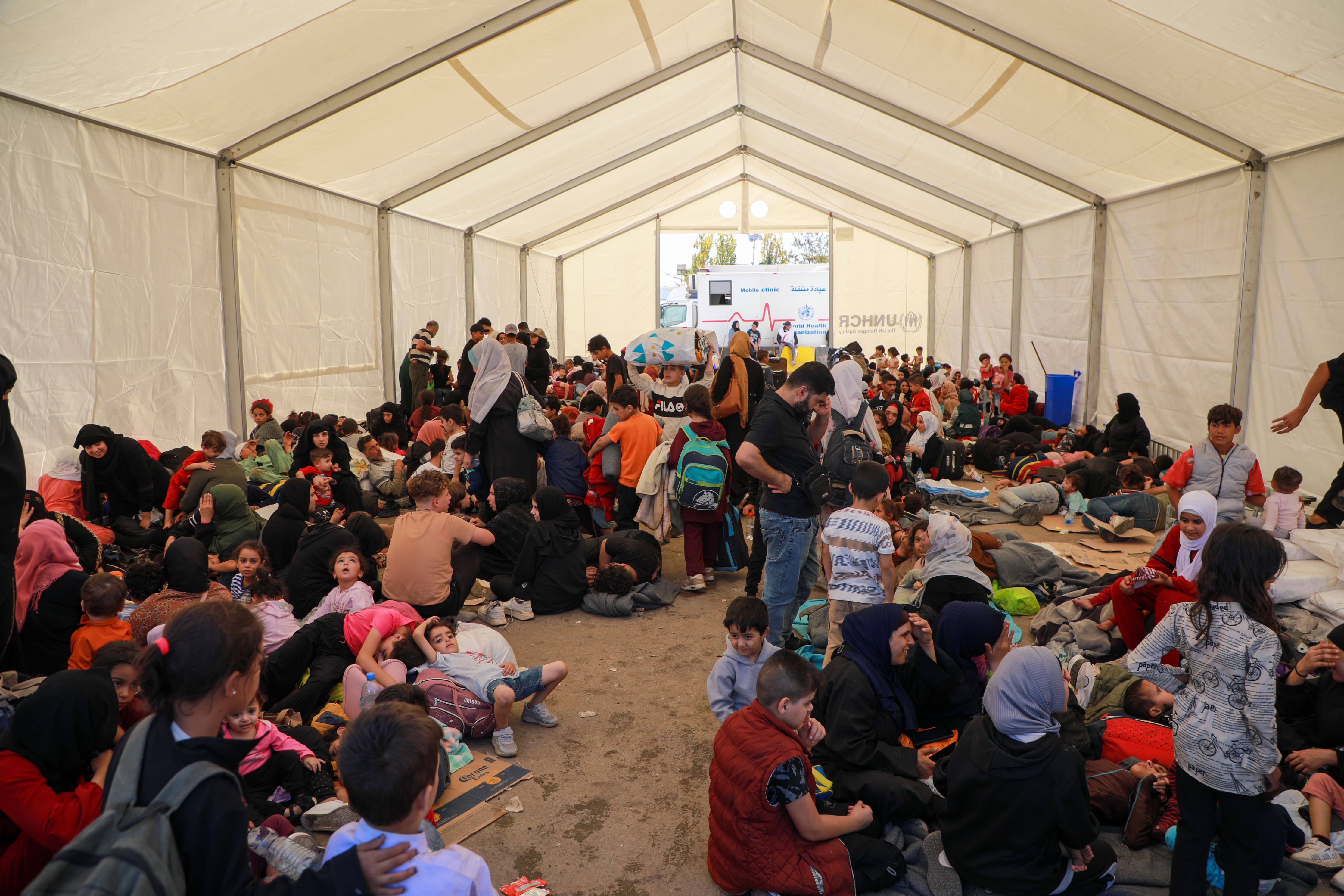 More than 100,000 people are estimated to have crossed into Syria, following the intensification of Israeli bombings in Lebanon since 23 September 2024.