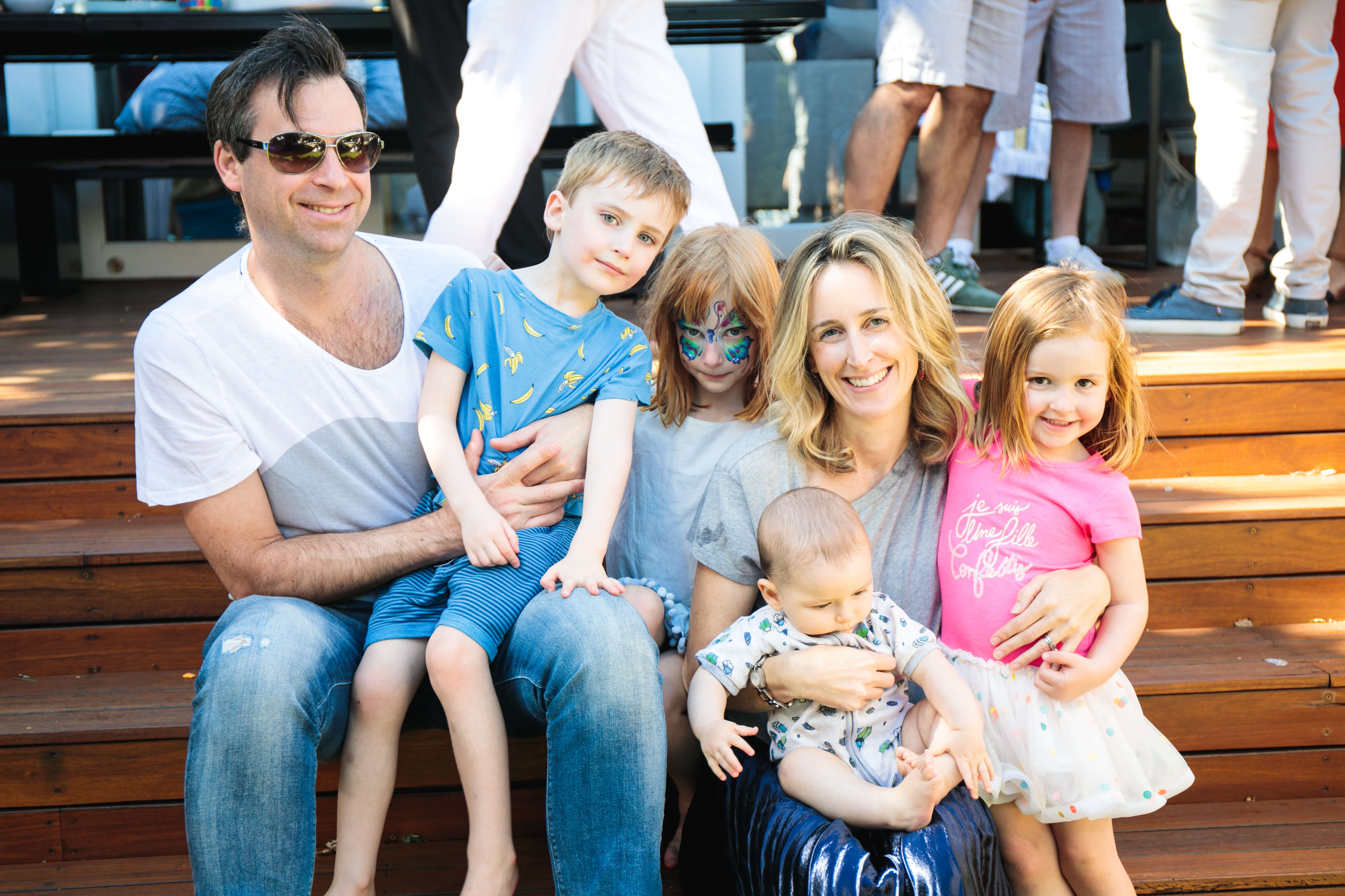 Felicity Robinson and her family 