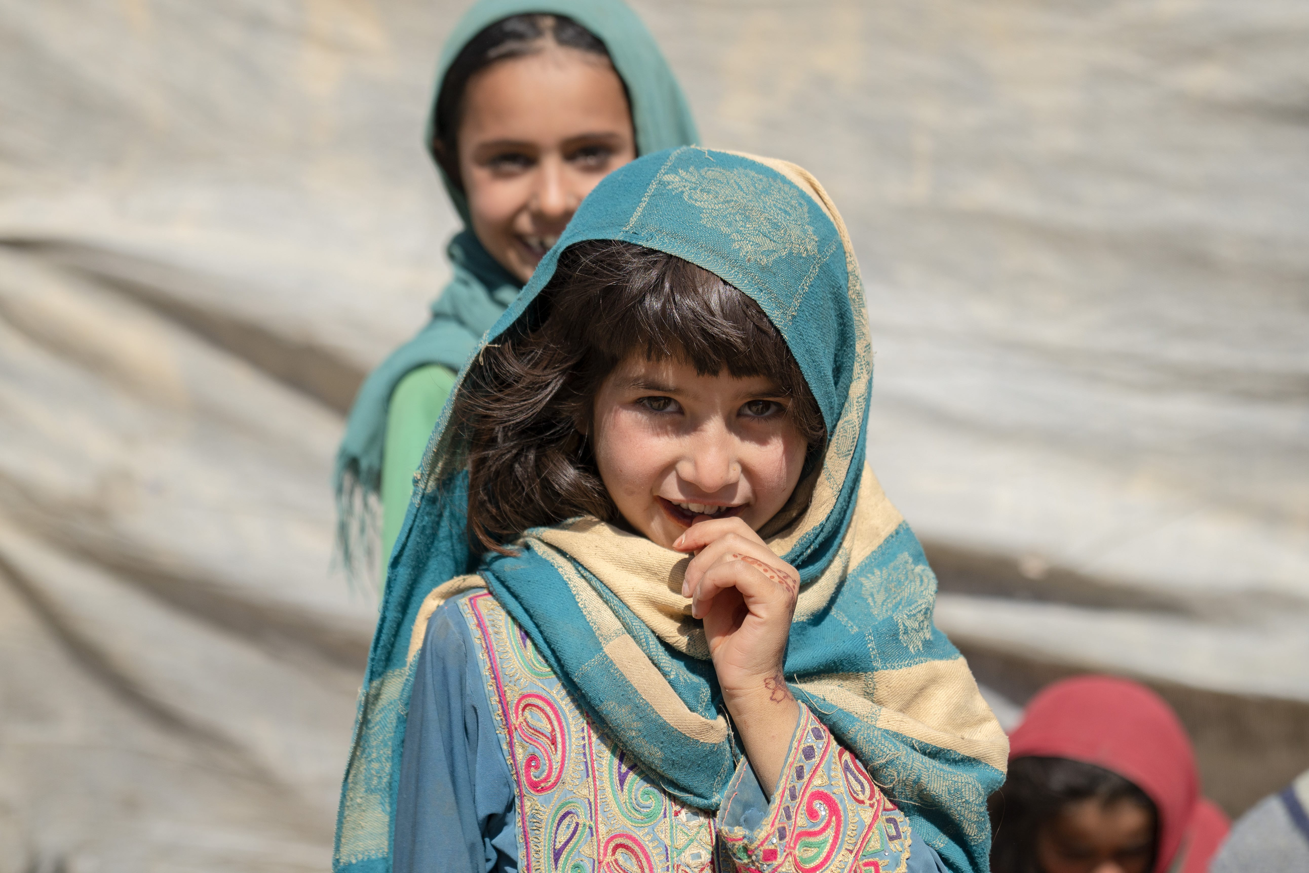 Children in Sabakhil village, Barmal District, Paktika Province, Afghanistan, are among the survivors of the devastating earthquake that hit the region in June this year. 