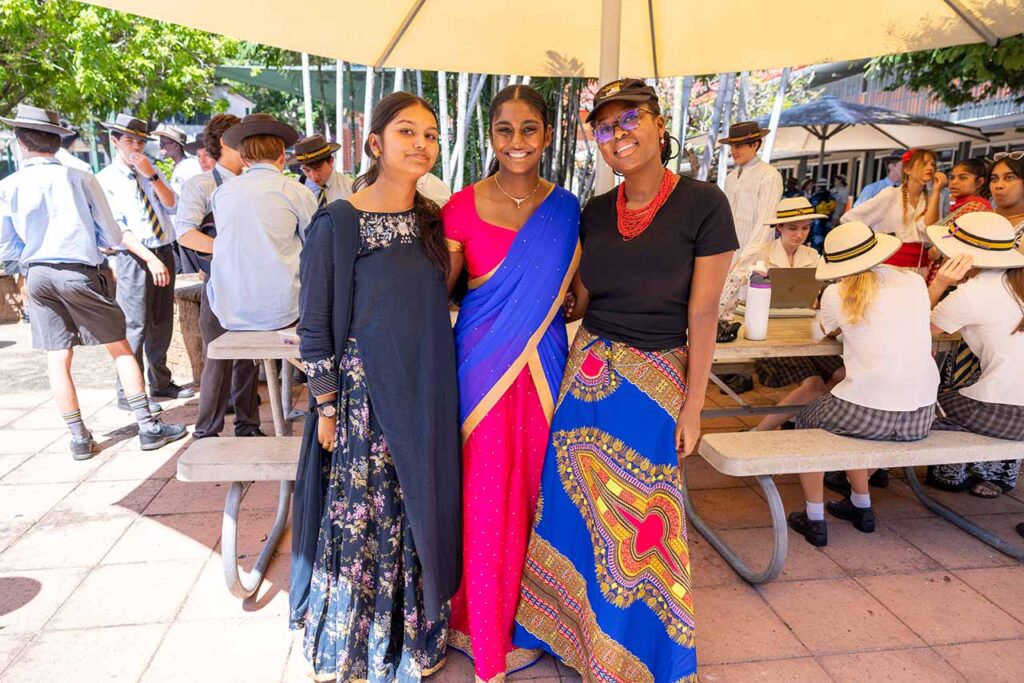 Members of the school community came together on Multicultural Day to raise money for those forced to flee. 