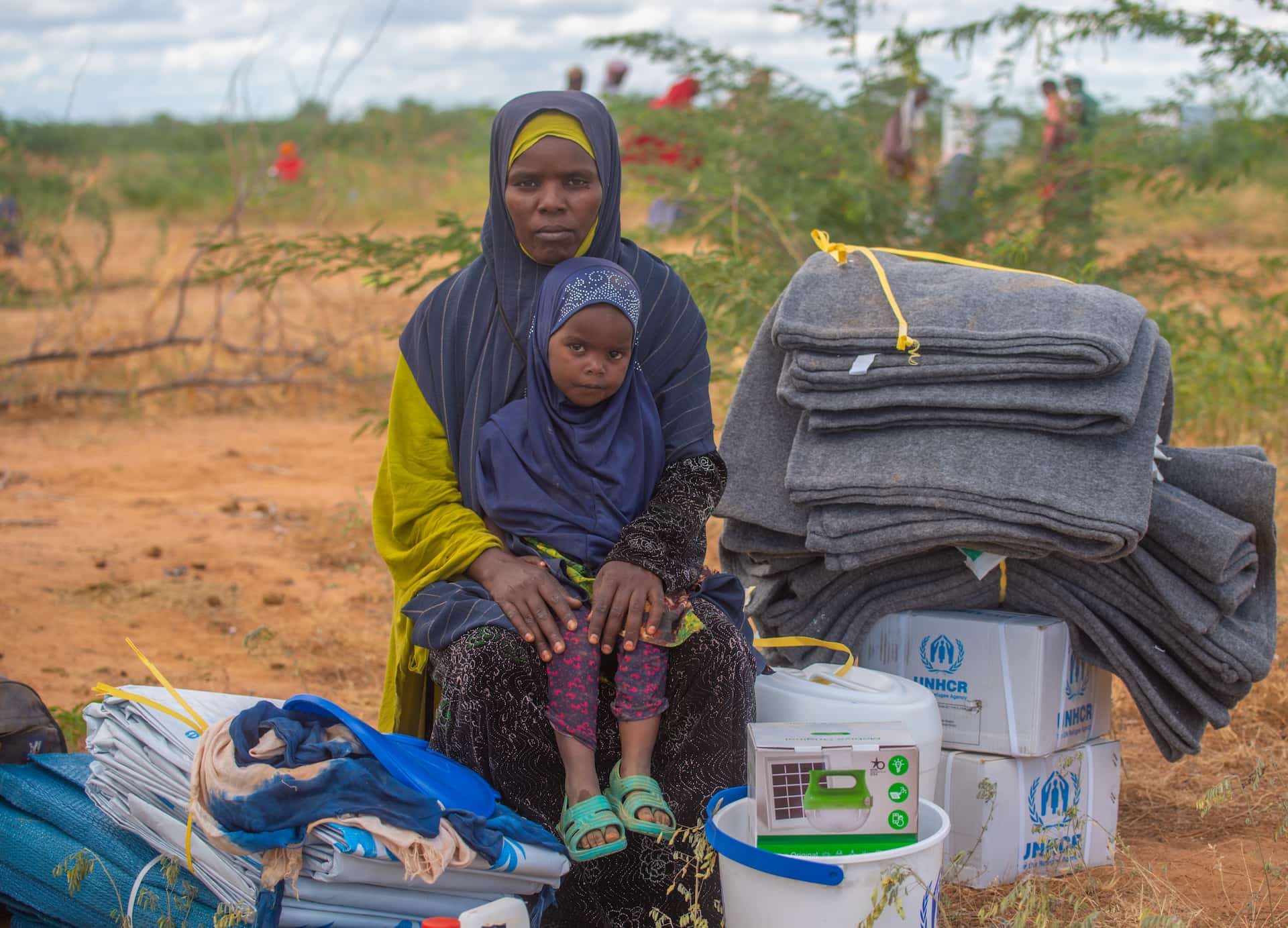Hawa Hudhow Hassan and her family are among over 33,000 recently registered refugees who fled drought in Somalia.