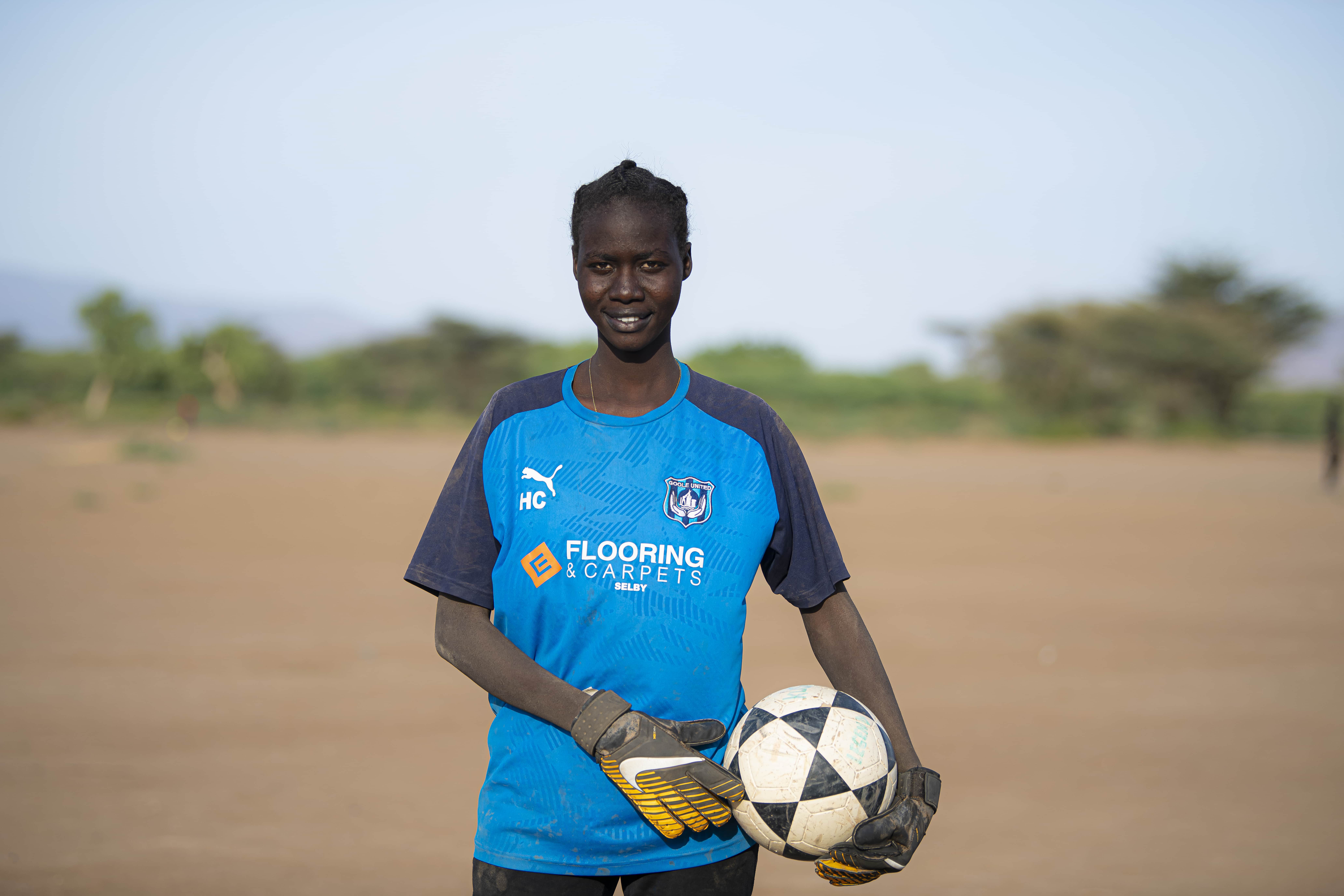 Margret is part of the Kakuma Kalobeyei Stars
