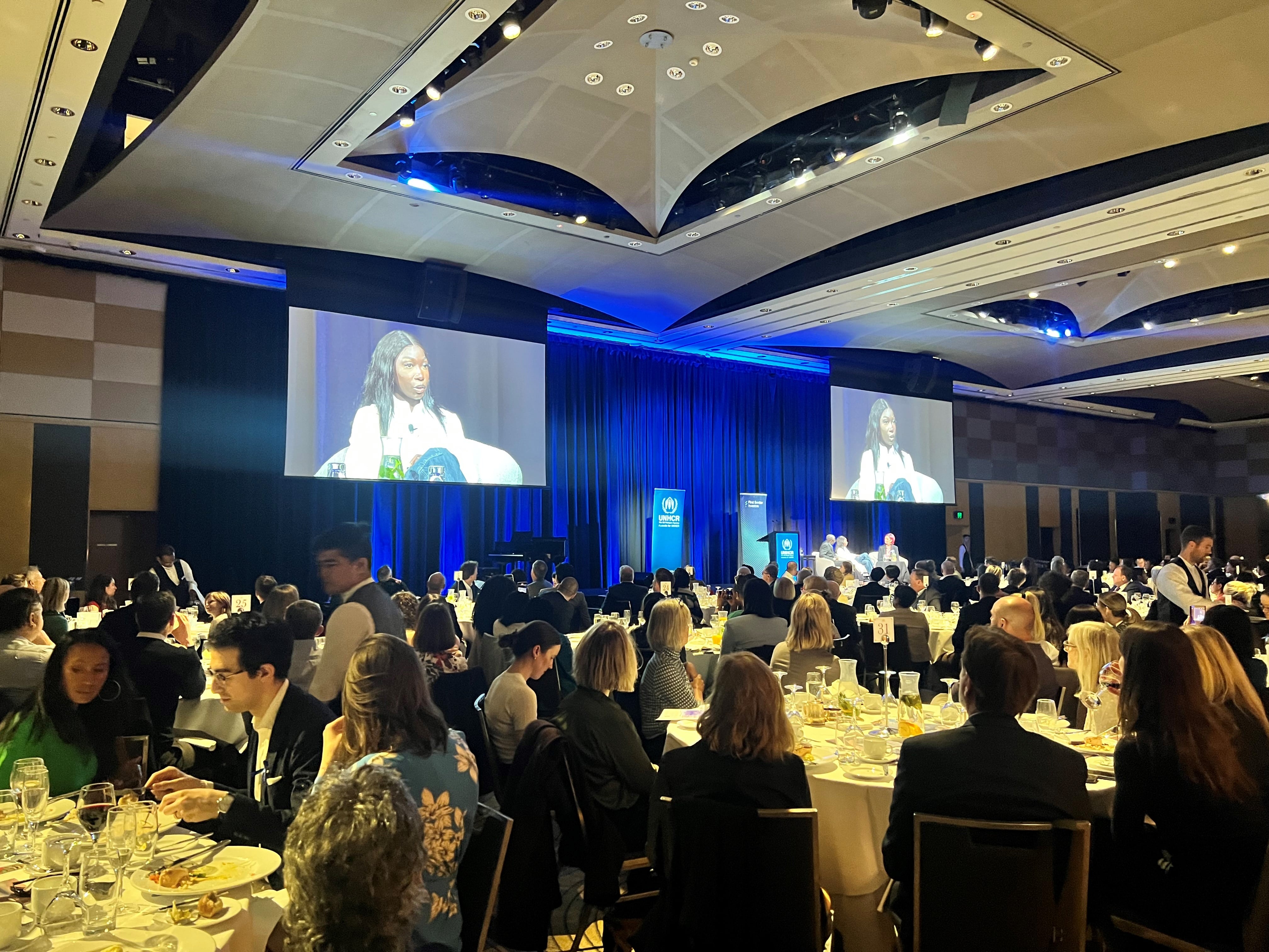 World Refugee Day event showing Bendere Oboya